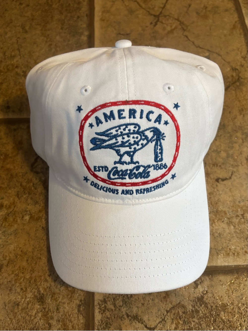 NWT Coca-Cola Embroidered Retro Logo Baseball Cap OS